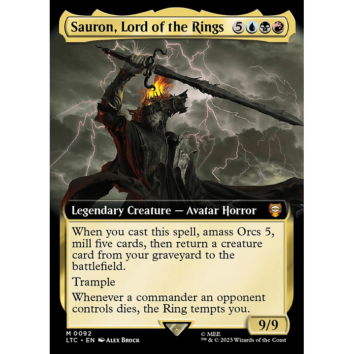 Sauron, Lord of the Rings (Extended Art) | Inglés | NM | LTC 1