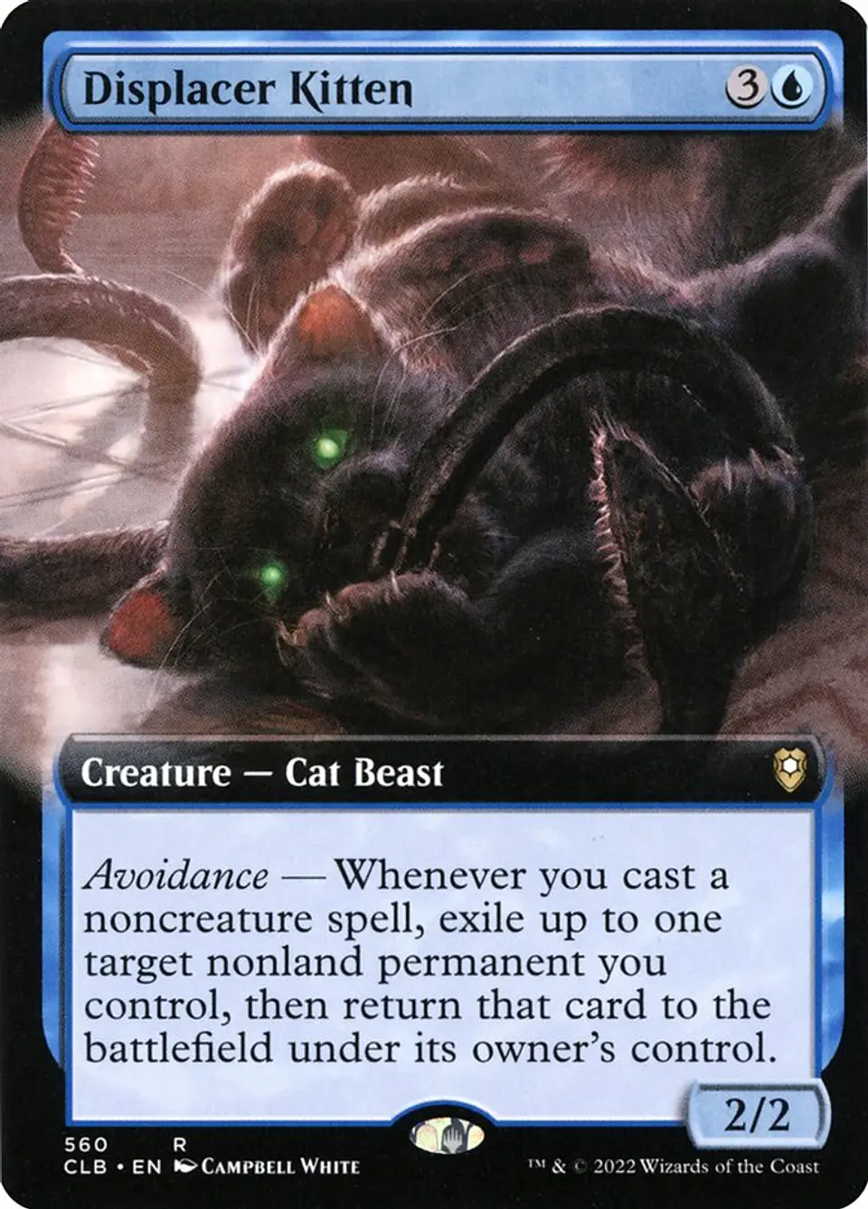 Displacer Kitten (Extended Art) | Inglés | NM | CLB 1