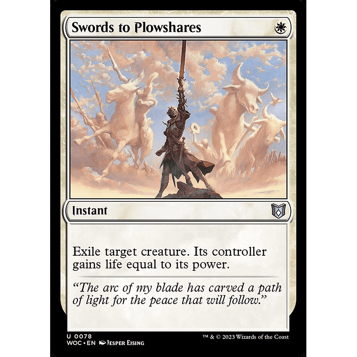 Swords to Plowshares | Inglés | NM | WOC 1