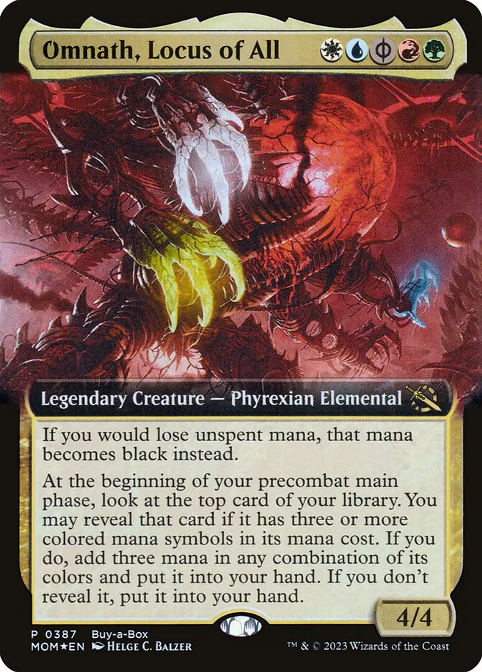 Omnath, Locus of All (Extended Art foil) | Español | NM | MOM 1