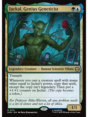 Jackal, Genius Geneticist | Español | NM | SPM