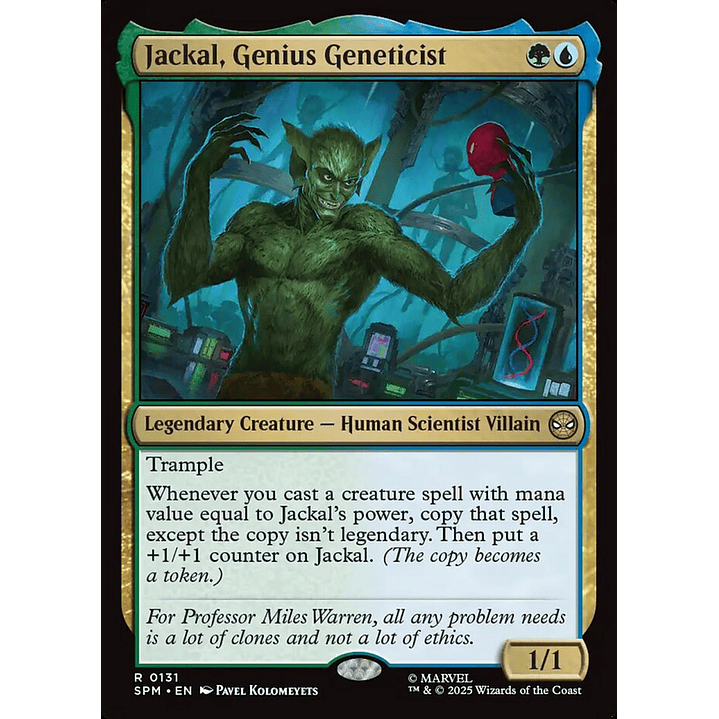 Jackal, Genius Geneticist | Español | NM | SPM 1