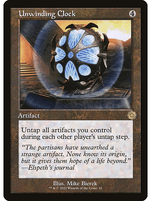 Unwinding Clock (Retro Frame) | Español | NM | BRR