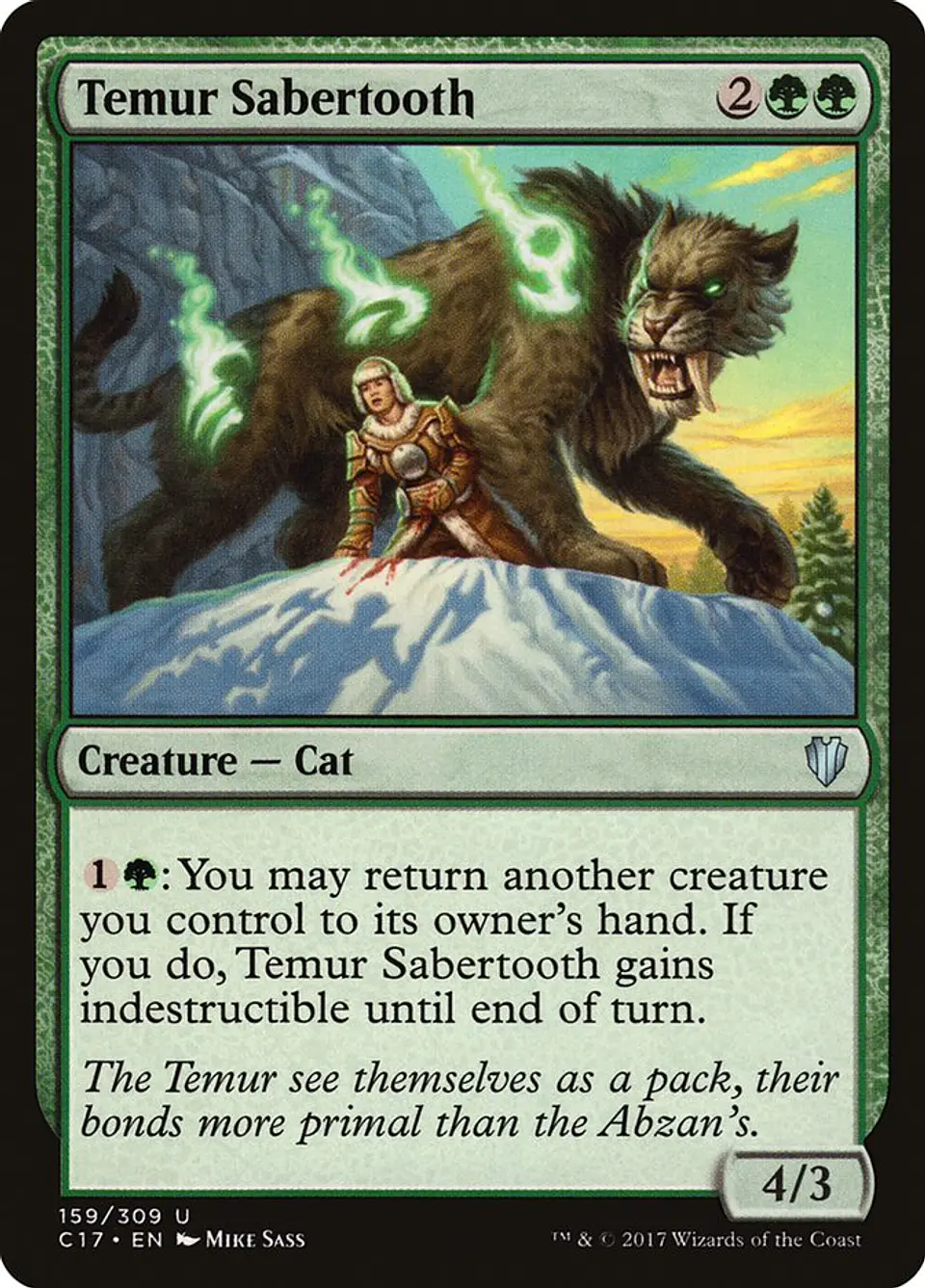 Temur Sabertooth | Español | EX | C17 1