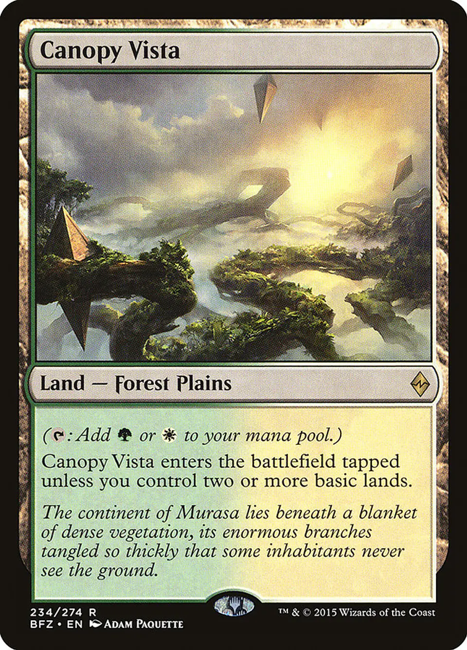 Canopy Vista | Inglés | VG | BFZ 1
