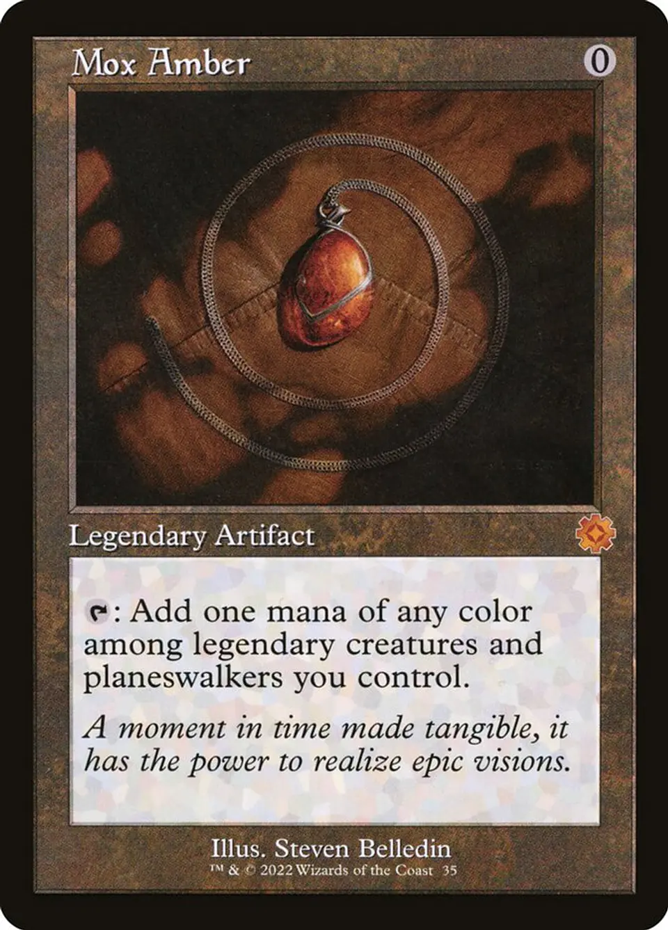 Mox Amber (Retro Frame) | Español | NM | BRR 1