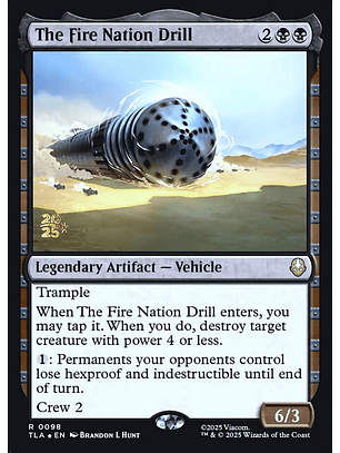 The Fire Nation Drill (Launch foil) | Español | NM | PTLA