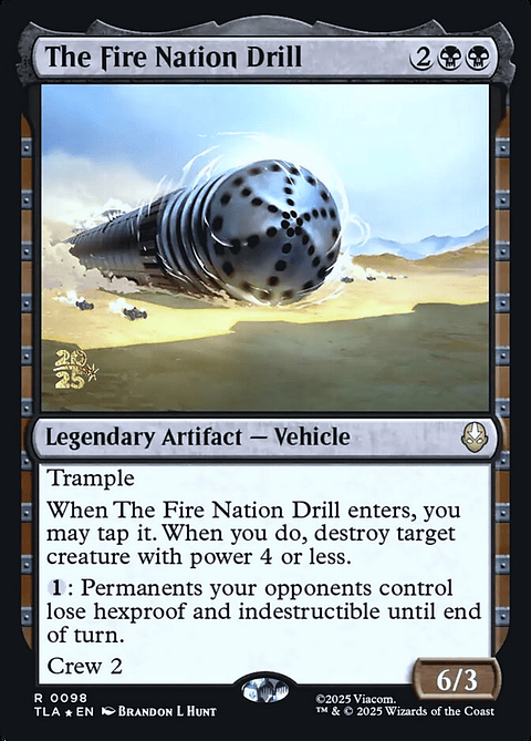 The Fire Nation Drill (Launch foil) | Español | NM | PTLA