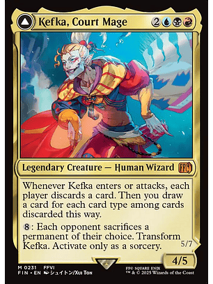 Kefka, Court Mage // Kefka, Ruler of Ruin (foil) | Inglés | NM | FIN