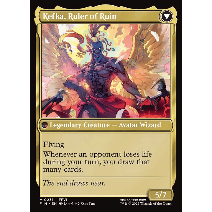 Kefka, Court Mage // Kefka, Ruler of Ruin (foil) | Inglés | NM | FIN 2