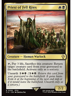 Priest of Fell Rites (Surge foil) | Inglés | NM | FIC