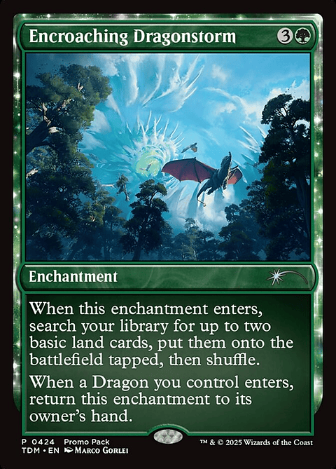 Encroaching Dragonstorm (foil) | Inglés | NM | TDM