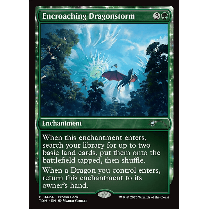 Encroaching Dragonstorm (foil) | Inglés | NM | TDM 1