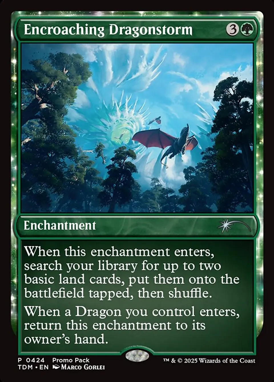 Encroaching Dragonstorm (foil) | Inglés | NM | TDM 1