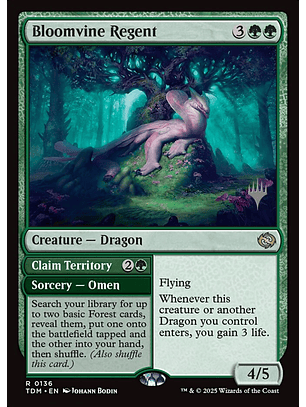 Bloomvine Regent // Claim Territory (foil) | Inglés | NM | PTDM