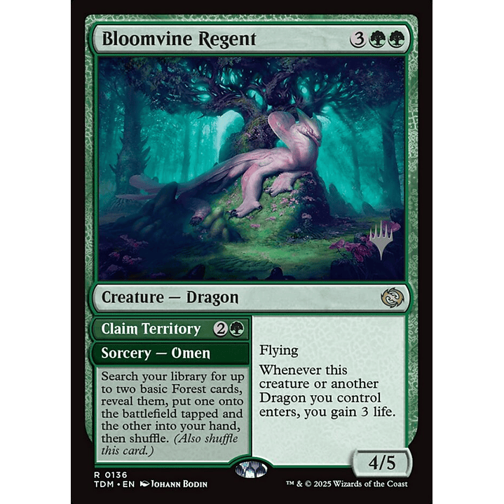 Bloomvine Regent // Claim Territory (foil) | Inglés | NM | PTDM 1