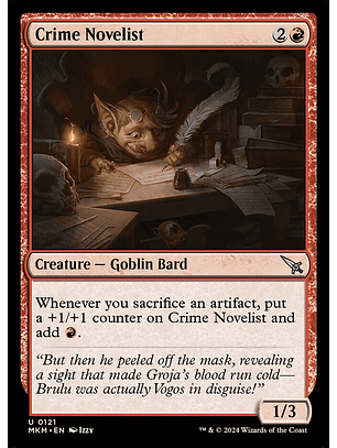 Crime Novelist | Inglés | NM | MKM