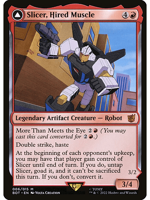 Slicer, Hired Muscle // Slicer, High-Speed Antagonist | Inglés | NM | BOT
