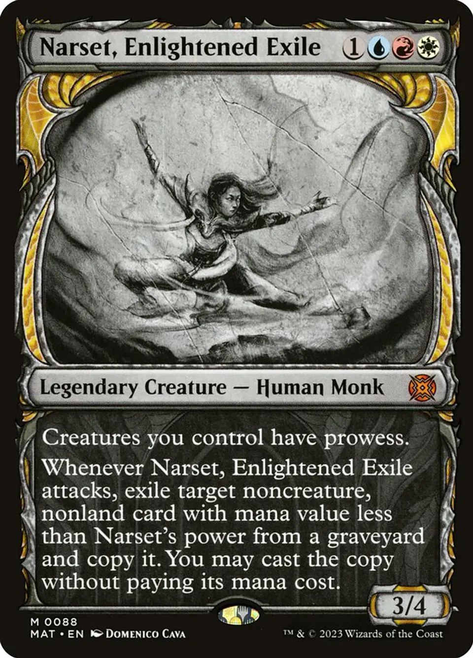 Narset, Enlightened Exile (Showcase foil) | Inglés | NM | MAT 1