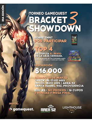 (Abierto) GameQuest Bracket 3 Showdown (3ra Edición)