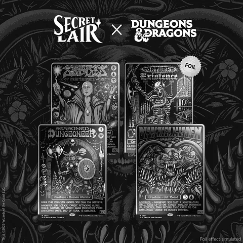 (Agotado) Secret Lair x Dungeons & Dragons: Black Lights & Dark Dungeons Foil Edition