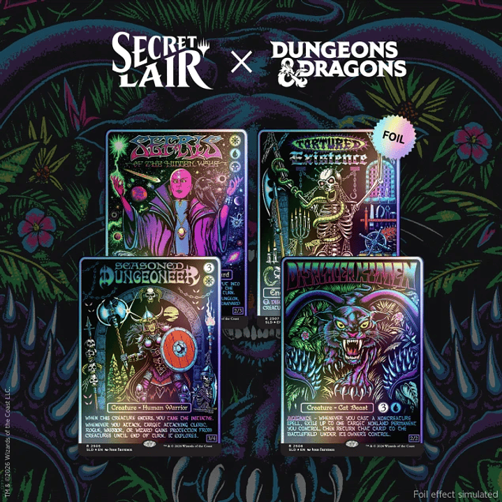 (Preventa) Secret Lair x Dungeons & Dragons: Black Lights & Dark Dungeons Foil Edition 1