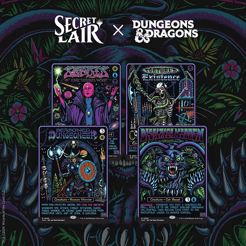 (Preventa) Secret Lair x Dungeons & Dragons: Black Lights & Dark Dungeons Non-Foil Edition