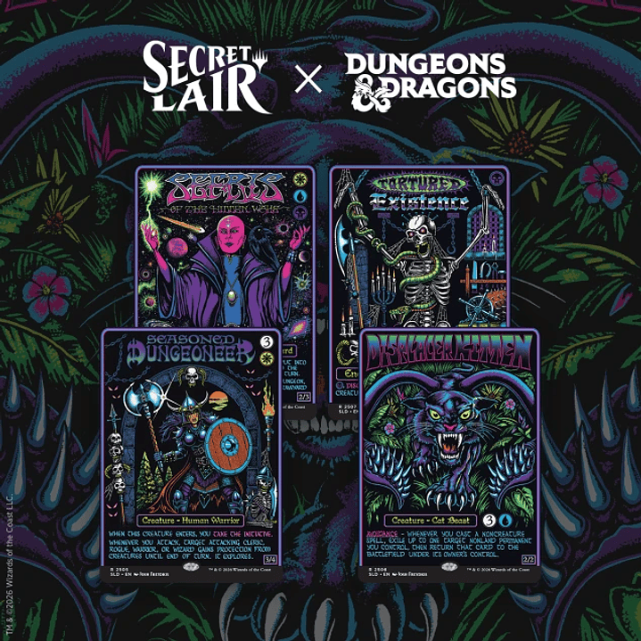 (Preventa) Secret Lair x Dungeons & Dragons: Black Lights & Dark Dungeons Non-Foil Edition 1