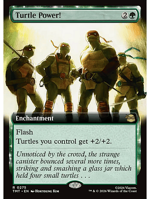 Turtle Power! (Extended Art foil) | Inglés | NM | TMT