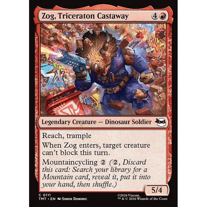 Zog, Triceraton Castaway (foil) | Inglés | NM | TMT 1