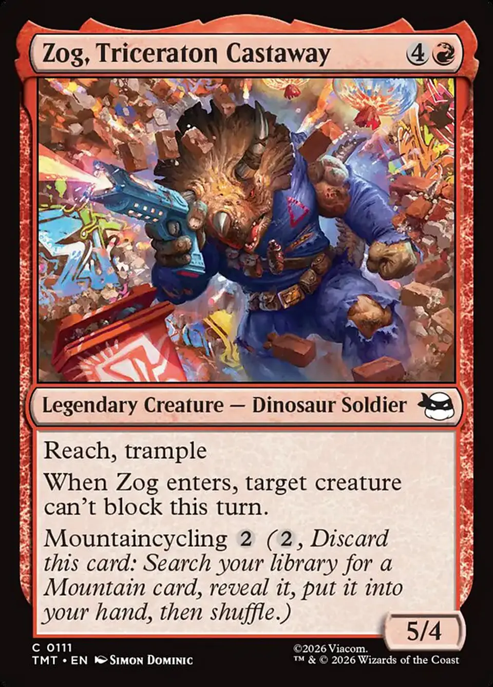 Zog, Triceraton Castaway (foil) | Inglés | NM | TMT 1