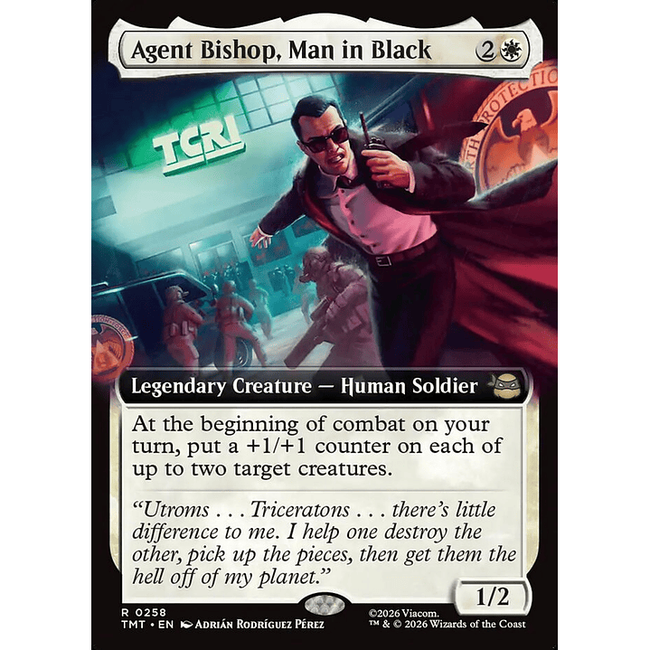 Agent Bishop, Man in Black (Extended Art foil) | Inglés | NM | TMT 1