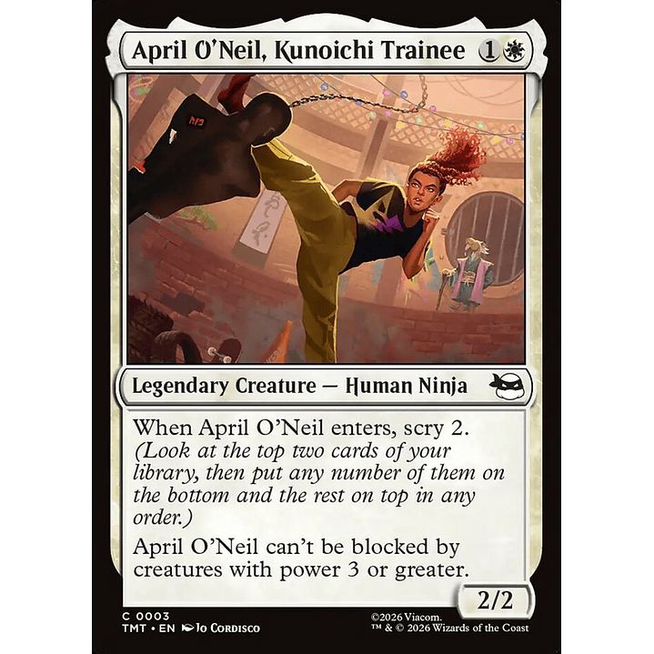 April O'Neil, Kunoichi Trainee | Inglés | NM | TMT 1