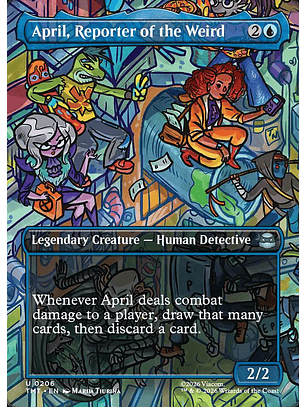 April, Reporter of the Weird (Borderless foil) | Inglés | NM | TMT