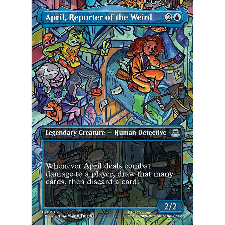 April, Reporter of the Weird (Borderless foil) | Inglés | NM | TMT 1