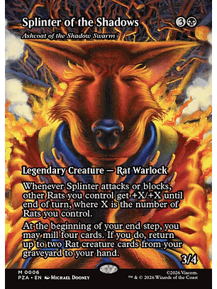 Ashcoat of the Shadow Swarm (Borderless) | Inglés | NM | PZA