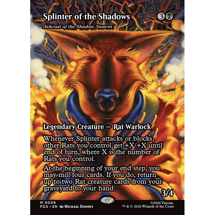 Ashcoat of the Shadow Swarm (Borderless) | Inglés | NM | PZA 1