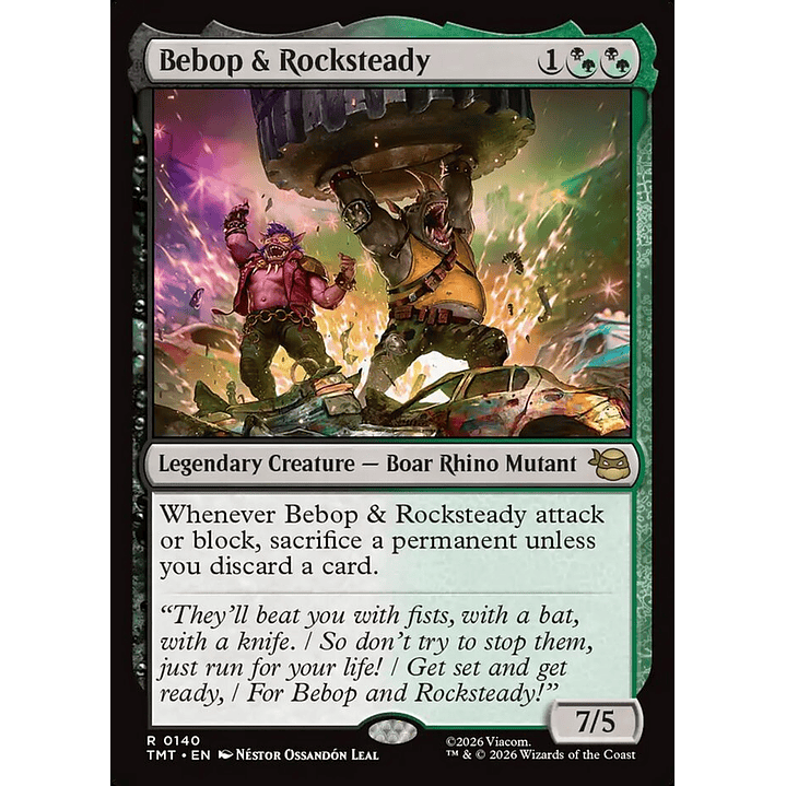 Bebop & Rocksteady (foil) | Inglés | NM | TMT 1
