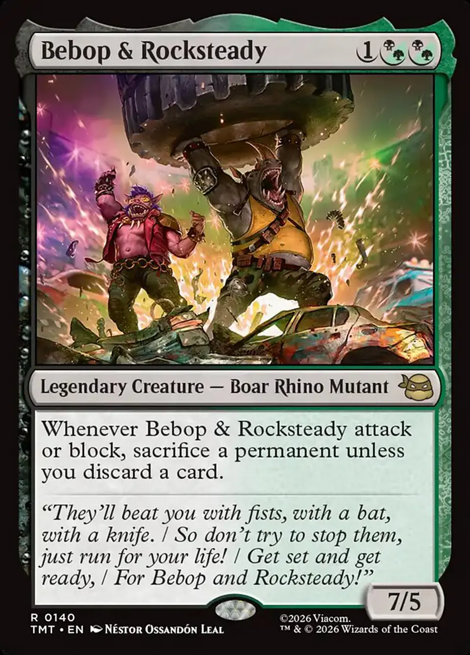 Bebop & Rocksteady (foil) | Inglés | NM | TMT 1