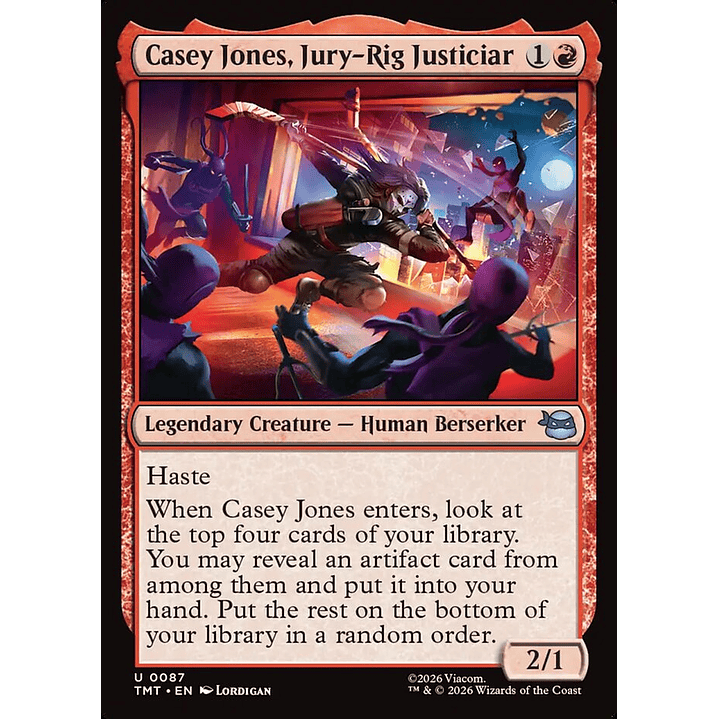 Casey Jones, Jury-Rig Justiciar (foil) | Inglés | NM | TMT 1
