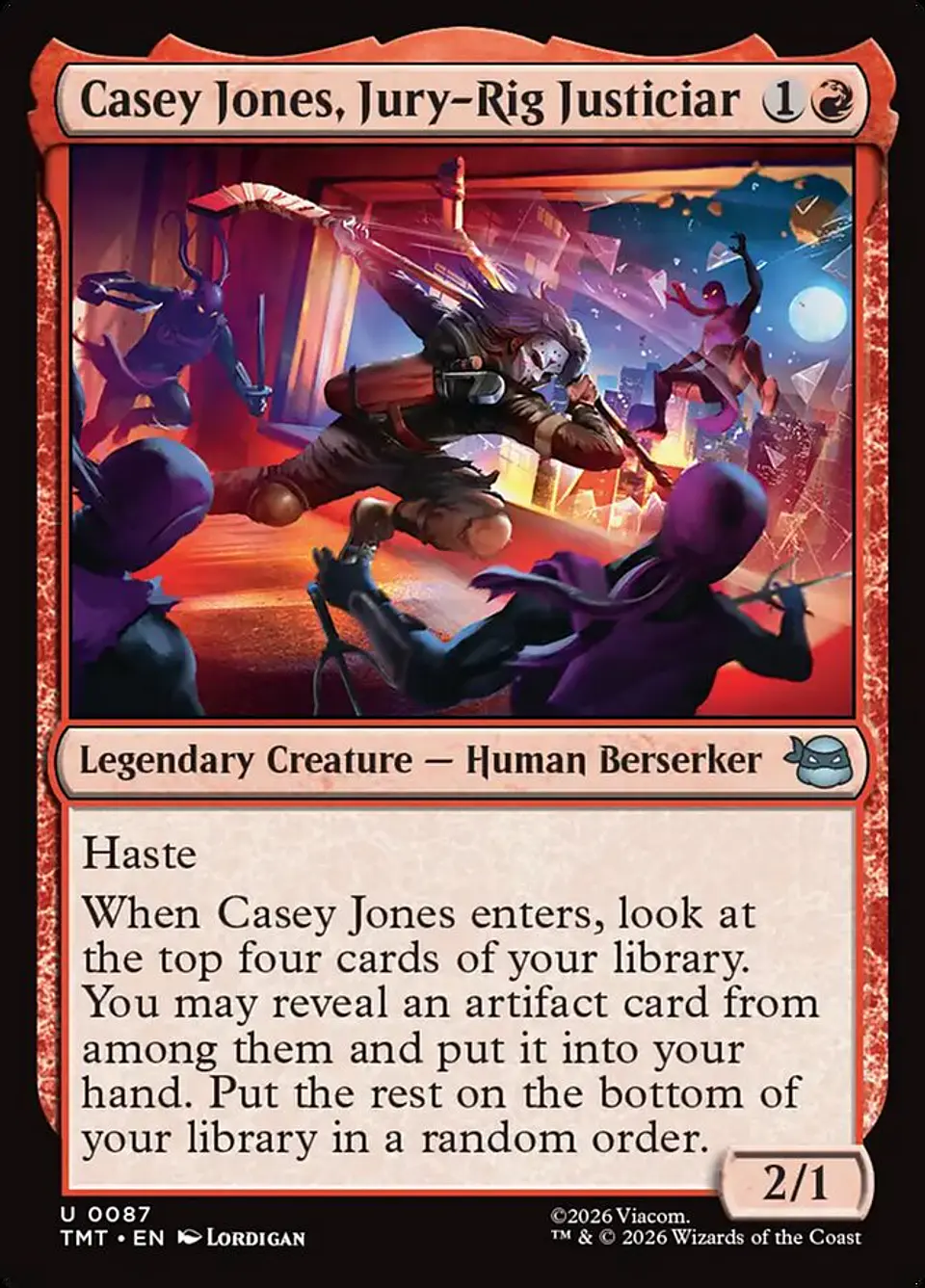 Casey Jones, Jury-Rig Justiciar (foil) | Inglés | NM | TMT 1