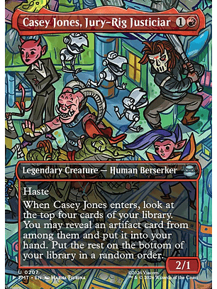 Casey Jones, Jury-Rig Justiciar (Borderless foil) | Inglés | NM | TMT