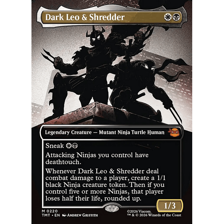 Dark Leo & Shredder (Borderless) | Inglés | NM | TMT 1
