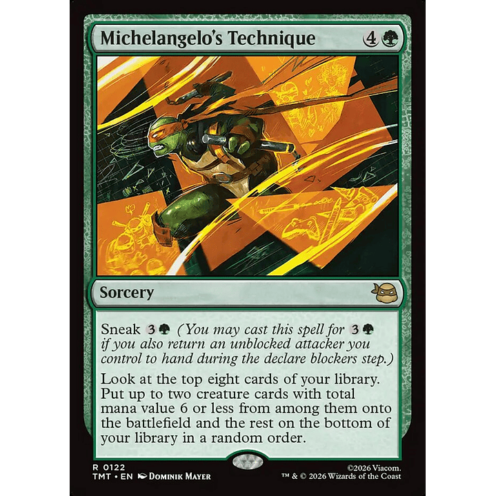Michelangelo's Technique (foil) | Inglés | NM | TMT 1