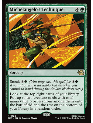 Michelangelo's Technique | Inglés | NM | TMT