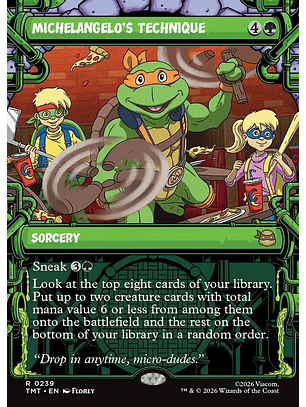 Michelangelo's Technique (Showcase foil) | Inglés | NM | TMT