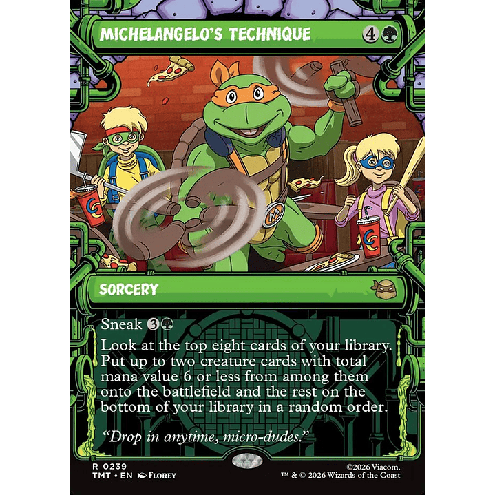 Michelangelo's Technique (Showcase foil) | Inglés | NM | TMT 1