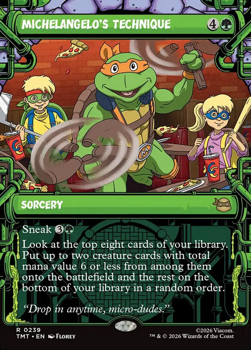 Michelangelo's Technique (Showcase foil) | Inglés | NM | TMT 1