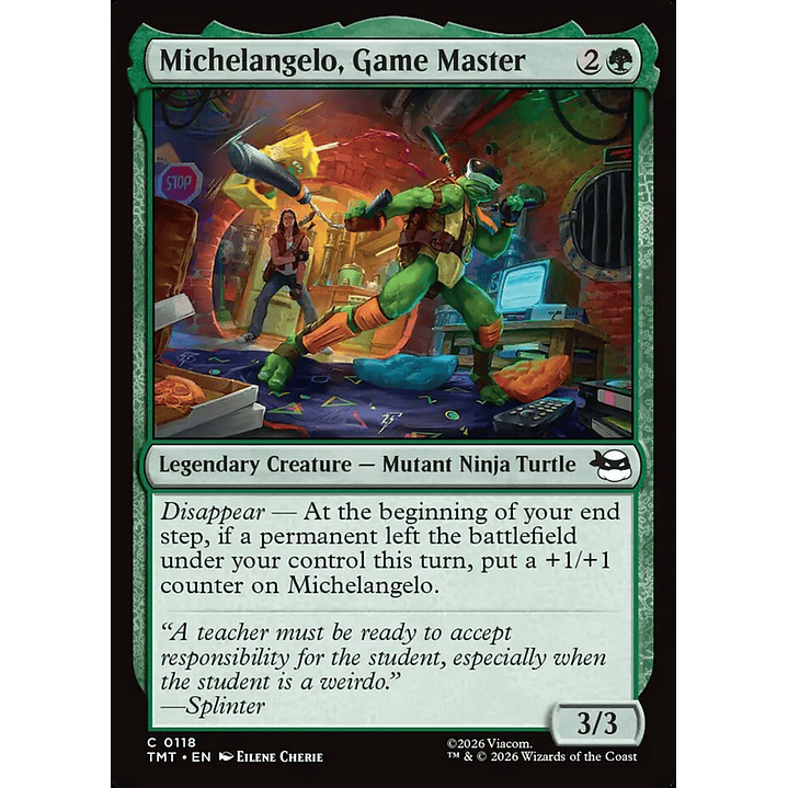 Michelangelo, Game Master | Inglés | NM | TMT 1