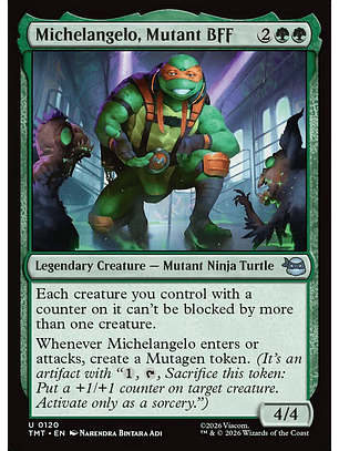 Michelangelo, Mutant BFF (foil) | Inglés | NM | TMT